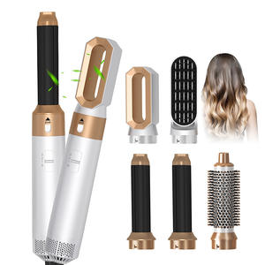 Sèche-cheveux et styler professionnel 5-en-1 700W pour salon, kit boucleur automatique + diffuseur + <span class=keywords><strong>brosse</strong></span> <span class=keywords><strong>chauffante</strong></span>, fonction ionique, plusieurs températures pour hôtels et salons - Product Image 6