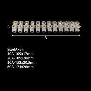 ขั้วต่อสายไฟ 12 พิน โครงสร้างที่เหมาะสม ขั้วต่อสายไฟแบบเทอร์มินัลบล็อก - Product Image 2