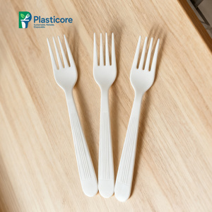 PLASTICORE <span class=keywords><strong>Kit</strong></span> de couverts à bas prix pour la restauration de mariage cuillère jetable fourchette couteau - Product Image 3
