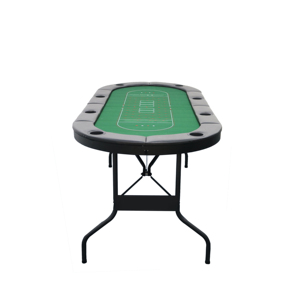 Mesa de Póker Texas Ovalada Plegable para 8 Jugadores, Personalizada de Fábrica, Venta al Por Mayor, Mesa Profesional para Blackjack, Eventos y Juegos de Azar, Mesa de Mahjong - Product Image 5