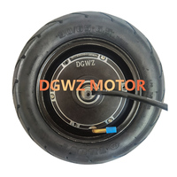 DGWZ 11 pouces 100/65-6.5 90/65-6.5 48v60v72v 3000w moyeu sans brosse sans engrenage double moteur moteur moteur de moyeu de Scooter électrique avec pneu de route