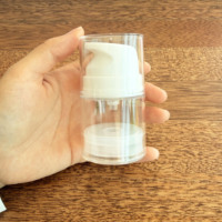 Flacons pompe sans air transparents de 1 oz/30 ml, contenants cosmétiques de voyage sous vide, flacon pompe pour crème, fond de teint