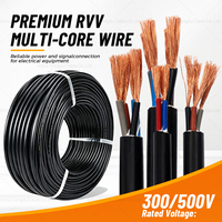 Cable Flexible de Cobre RVV de 4 Núcleos 4x4mm² 300/500V con Aislamiento de PVC para Unidades de Manejo de Aire HVAC en Edificios