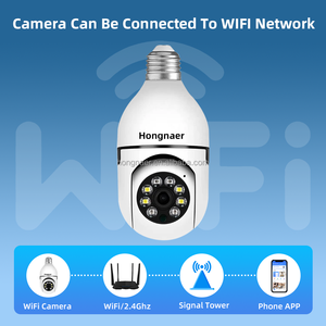 Hongner 2mp इनडोर वाई 27 बल्ब निगरानी स्मार्ट सुरक्षा cccTV ip कैमरा तौलिए नाइट विजन ptz <span class=keywords><strong>360</strong></span> डिग्री वाइफी बल्ब कैमरा - Product Image 2