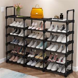 Nuevo <span class=keywords><strong>Zapatero</strong></span> de Plástico que Vale la Pena <span class=keywords><strong>Comprar</strong></span>, <span class=keywords><strong>Mueble</strong></span> de Almacenamiento, Organizador de Zapatos, <span class=keywords><strong>Zapatero</strong></span> Metálico Plegable - Product Image 3