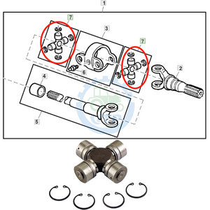 Универсальный шарнир AL161324 AL161160, подходит для John Deere 1354 1204 6100D - Product Image 4