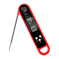 Thermomètres numériques à viande pour la cuisson des aliments à la maison Thermomètre à griller pour barbecue et bonbons à lecture instantanée étanche et pliable