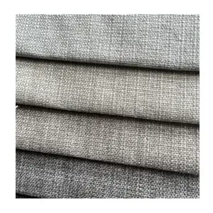 色织平纹亚麻涤纶面料，用于沙发内饰汽车座椅的混合成分
