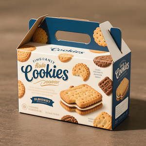 Tùy chỉnh in logo cấp thực phẩm bánh rán bánh Biscuit các tông vận chuyển bưu phẩm hộp bao bì hộp giấy cho Cookie - Product Image 3