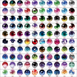 Animal de peluche de juguete, ojos de cristal, Ojos de cabujón, 6mm, 8mm, 10mm, 12mm, foto hecha a mano, cabujones de cristal, accesorios para hacer DIY - Product Image 5