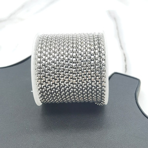 Chaîne de perles carrées dorées sous vide en acier inoxydable pour collier à faire soi-même Bracelet Fondation Personnalité du commerce extérieur assortie Mode - Product Image 3