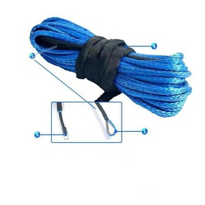 Cordon de treuil en nylon 5 mm x 15 m, cordon utilitaire bleu haute résistance pour remorquage de voiture - Product Image 2