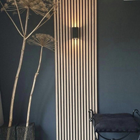 Panneau mural WPC moderne pour la maison, imperméable, ignifuge, insonorisant, résistant aux UV, revêtement extérieur, PVC, fluorescent