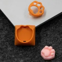 Custom Cute Silicone Cat Paw Claw Artisan Keycaps for Mechanical Keyboards Soft 3d Design DIY Customizable Oem Bulk