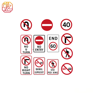 Set <span class=keywords><strong>di</strong></span> Segnali Stradali Filippini Conformi LTO - Proibito Gire a Sinistra/Proibito l'Ingresso/Bawal Lumusot Segnali Stradali - Product Image 1