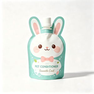 Pochette souple personnalisée avec bec verseur, sans BPA, pour emballage de liquides (shampoing pour animaux, produits de toilettage, lotion de lavage) - Product Image 5