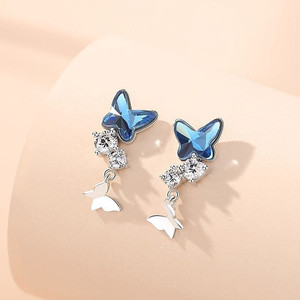 Eleganti Orecchini a Perno con Fiocco per Donne, Gioielli Scintillanti per Uso Quotidiano, Vendita all'Ingrosso - Product Image 4