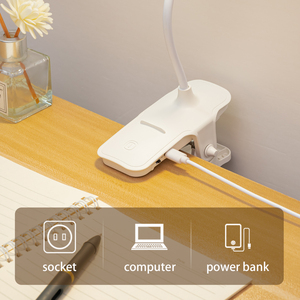 <span class=keywords><strong>Lámpara</strong></span> de mesa recargable por USB, luz Led con Clip, atenuación continua, cuello de cisne, lámparas de noche, abrazadera para el cuidado de los ojos, <span class=keywords><strong>lámpara</strong></span> de mesa para estudiar - Product Image 6