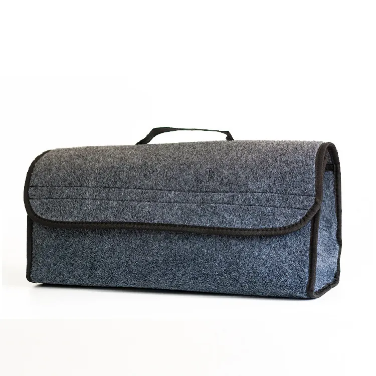 Vilt Auto Organizer Bag Vilt Kofferbak Organizer Autostoel Organizer Wolvilt Opbergen Opruimen Grote Container Vilt Opbergtas