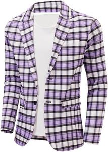 Nouvelle Veste de Costume Décontractée à <span class=keywords><strong>Carreaux</strong></span> à Manches Longues pour <span class=keywords><strong>Homme</strong></span> – <span class=keywords><strong>Blazer</strong></span> Tendance en Promotion - Product Image 3
