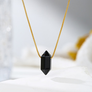 Ожерелье из нержавеющей стали с натуральным камнем - Product Image 6