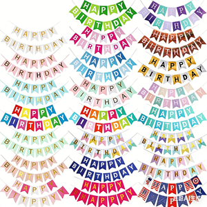 Striscione a Coda di Pesce in Carta Ecologica e Resistente con Motivo a Stelle, Multicolore, per Decorazioni di <span class=keywords><strong>Compleanno</strong></span> - Product Image 6