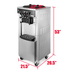 Gran oferta, máquina de helados de gran salida de 3 sabores, máquina de helados de servicio suave con múltiples escenarios automáticos flexibles - Product Image 5