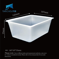 Plateaux d'emballage en plastique PE-HD de qualité alimentaire personnalisés en usine adaptés à l'emballage de tofu largement utilisés dans les supermarchés.