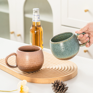 Factory Directly Sell Custom Matte Eco-friendly Minimalist <b>Ceramic</b> <b>Mug</b> Hot-Selling Retro Kiln Glazed Dishwasher Microwave Cup - Product Image 2