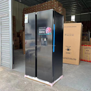 Black Smart Side-by-Side <b>Refrigerator</b> With Fully Automatic Air Cooling Without Frost Water Dispen 220-240V 50HZ M - Product Image 4