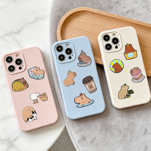 Pins <span class=keywords><strong>de</strong></span> Esmalte <span class=keywords><strong>de</strong></span> Capibara y Pegatinas Metálicas para Teléfono con Diseño <span class=keywords><strong>de</strong></span> Escena Diaria Relajada, para Decoración <span class=keywords><strong>de</strong></span> Fundas <span class=keywords><strong>de</strong></span> Teléfono, Envío Estable - Product Image 3