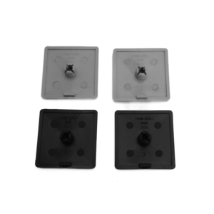 Capuchon d'extrémité d'affichage de tuyau fileté de protection en Nylon fort gris noir pour tube carré en acier accessoire de profilé en aluminium - Product Image 6