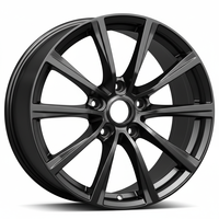 Ruedas de coche de carreras personalizadas forjadas de 5 radios en aleación, color negro satinado y gris plomo para Mazda CX-5 y Tesla Model Y