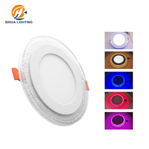 Chất lượng tốt 3 + 3 Wát màu sắc đôi Trần lõm Gắn Vòng RGB LED Bảng điều chỉnh ánh sáng - Product Image 5