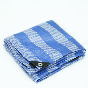 90g Bule bandes blanches oeillet tissu en gros <span class=keywords><strong>prix</strong></span> d'<span class=keywords><strong>usine</strong></span> largement utilisé bâche pièce <span class=keywords><strong>piscine</strong></span> pour arabe - Product Image 1