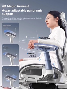 Silla de oficina ergonómica con soporte para la cintura, cómoda silla de ordenador sedentaria para el <span class=keywords><strong>almuerzo</strong></span>, silla reclinable para dormitorio, deportes electrónicos - Product Image 6