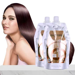 collagen and keratin smart perm hair growth treatment Hair treatment repair perm dyed curly with brand GATASE