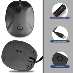 Micrófono de Condensador USB Flexible para Escritorio OEM U140, Cancelación de Ruido, Diseño Ligero, Patrón Cardioide, para Grabación y Juegos - Product Image 4