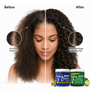 Blue Magic Stock - Acondicionador de Aceite Capilar Orgánico Vegano, Cruelty-Free, Hidratante, para el Crecimiento del Cabello y Fijación Fuerte - Product Image 3