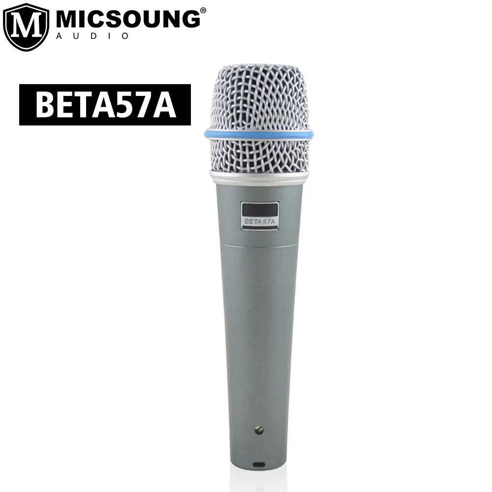 Beta57a microfone com fio super cardioid, microfone profissional com fio, para gravação de estúdio