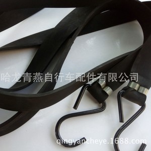 Luggage Straps Rubber Ropes Black Soft Rubber With Metal <b>Hooks</b> For <b>Car</b> And Equipment Use - Product Image 2