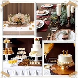 Números de Mesa para Boda con Arco Esmerilado, Letreros Acrílicos con Soportes, Perfectos para Decoración, Fiestas, Eventos - Product Image 4