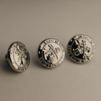 Bouton de jean personnalisable de haute qualité, écologique, électroplaqué, en alliage de zinc de luxe avec décoration en strass pour vêtements
