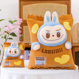 Vente directe d'usine, série de magasins de commodité Monsters, adorable coussin en peluche, design de <span class=keywords><strong>chips</strong></span> de pommes de terre, coussin de canapé, décorations de chaise - Product Image 2