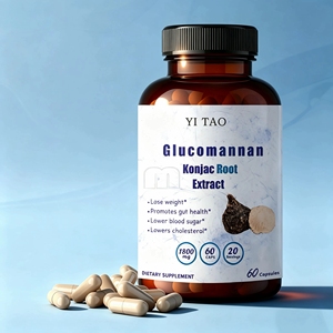 Cápsulas de glucomanano de extracto de raíz de konjac vegetariano puro de marca propia, cápsulas para el control del peso corporal - Product Image 2