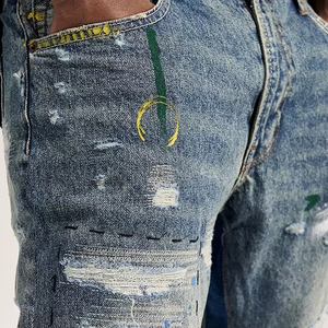 <span class=keywords><strong>Pantaloni</strong></span> tuta svasati da uomo distruggono <span class=keywords><strong>pantaloni</strong></span> <span class=keywords><strong>pantaloni</strong></span> Alones De Hombre <span class=keywords><strong>Jeans</strong></span> Graffiti vernice Splatter <span class=keywords><strong>pantaloni</strong></span> elastici da uomo - Product Image 3
