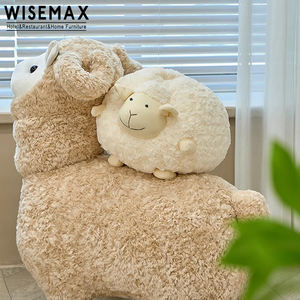 WISEMAX MEUBLES Meubles modernes pour chambre d'enfant Poupée de mouton de dessin animé créatif Jouet en peluche pour enfants Tabouret en peluche Chaise Cadeau pour enfants - Product Image 6