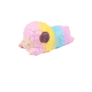 Pu Sleepy Sheep <b>Squishy</b> Toy Soft Slow Rebound Fidget Stress Relief For Kids 2 4 Years Unisex Gift Decor - Product Image 2