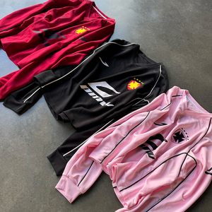Kustom bordir besar jala dipotong poliester kotak cocok pria kaus sepak bola lengan panjang <span class=keywords><strong>jersey</strong></span> sepak bola pria - Product Image 3