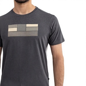 Camiseta Gráfica de Alta Calidad para Hombre, Fabricante de Camisetas de Algodón de Manga Corta con Estampado, Logotipo Personalizado, Diseño Artístico, Proveedor Mayorista OEM ODM - Product Image 3